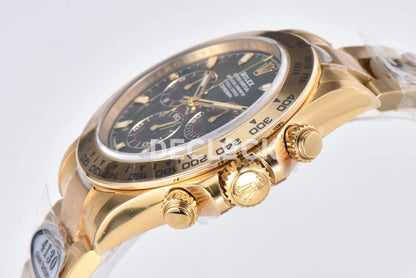 Replica Rolex Daytona 116508 Yellow Gold in Green Dial - Replica Watches