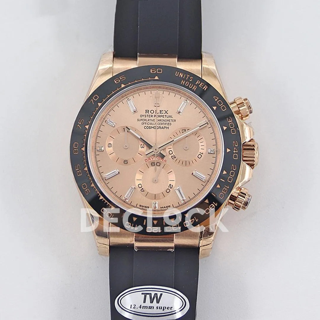 Replica Rolex Daytona 116515 Roe Gold in Rose Gold Dial - Replica Watches