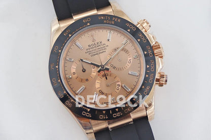 Replica Rolex Daytona 116515 Roe Gold in Rose Gold Dial - Replica Watches