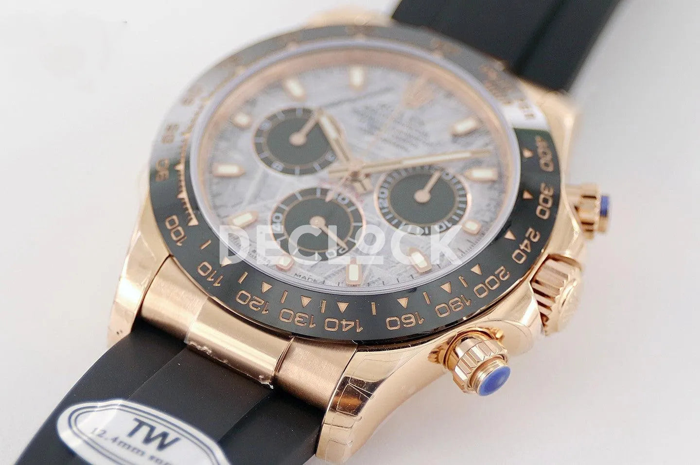 Replica Rolex Daytona 116519LN Rose Gold in Meteorite Dial - Replica Watches