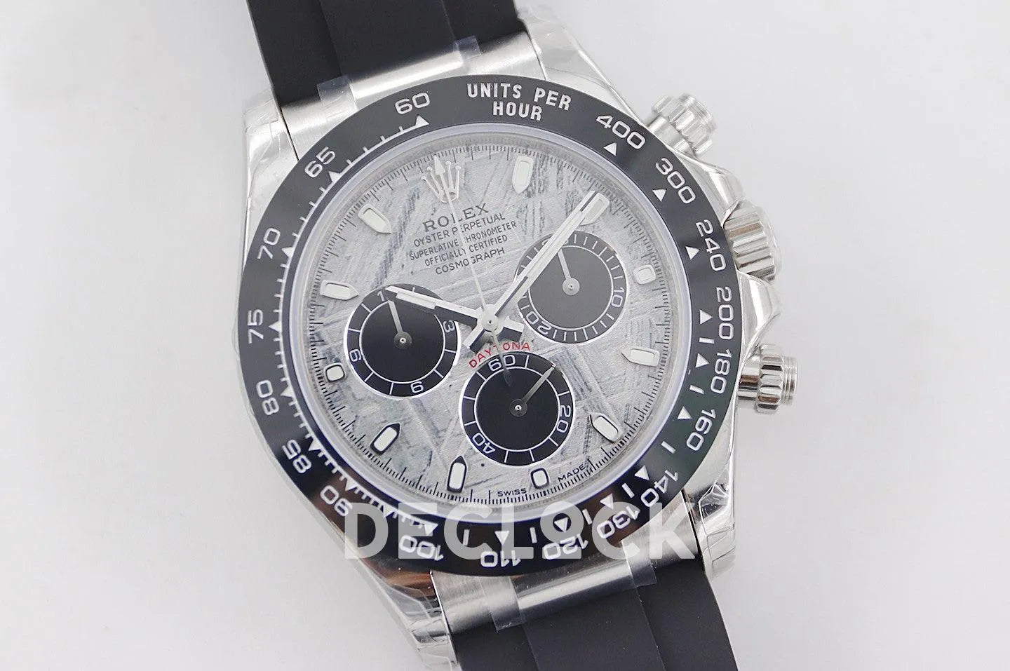 Replica Rolex Daytona 116519LN White Gold in Meteorite Dial - Replica Watches