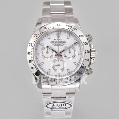 Replica Rolex Daytona 116520 Steel in White Dial - Replica Watches