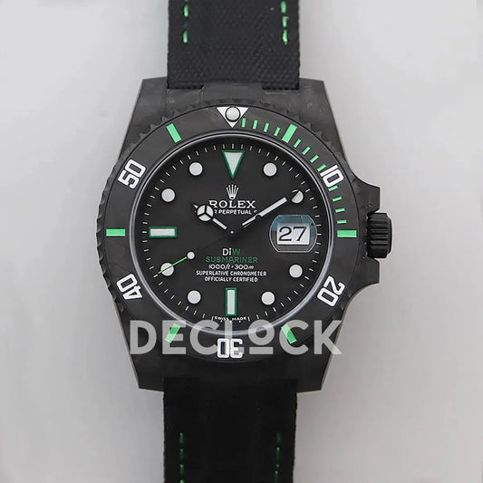 Replica Rolex DIW Submariner Carbon Green - Replica Watches