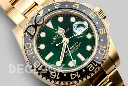 Replica Rolex GMT Master II 116718GSO in Yellow Gold - Replica Watches