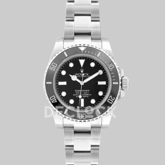 Replica Rolex Submariner 114060 ‘No Date’ Black Ceramic - Replica Watches