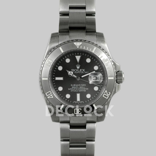 Replica Rolex Submariner 116610 Full Titanium with Slate Gray Dial - Replica Watches