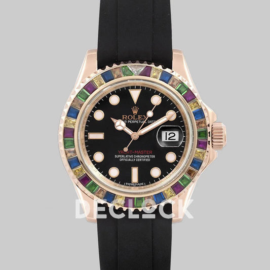 Replica Rolex Yacht-Master 116695 SATS with Gem-Set Bezel - Replica Watches