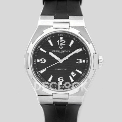 Replica Vacheron Constantin Overseas Automatic Black Dial in Steel - Replica Watches