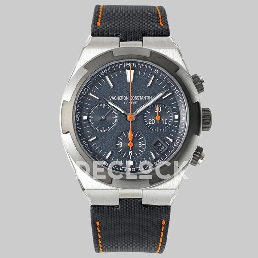 Replica Vacheron Constantin Overseas Chronograph Gray Dial in Nylon Strap - Replica Watches