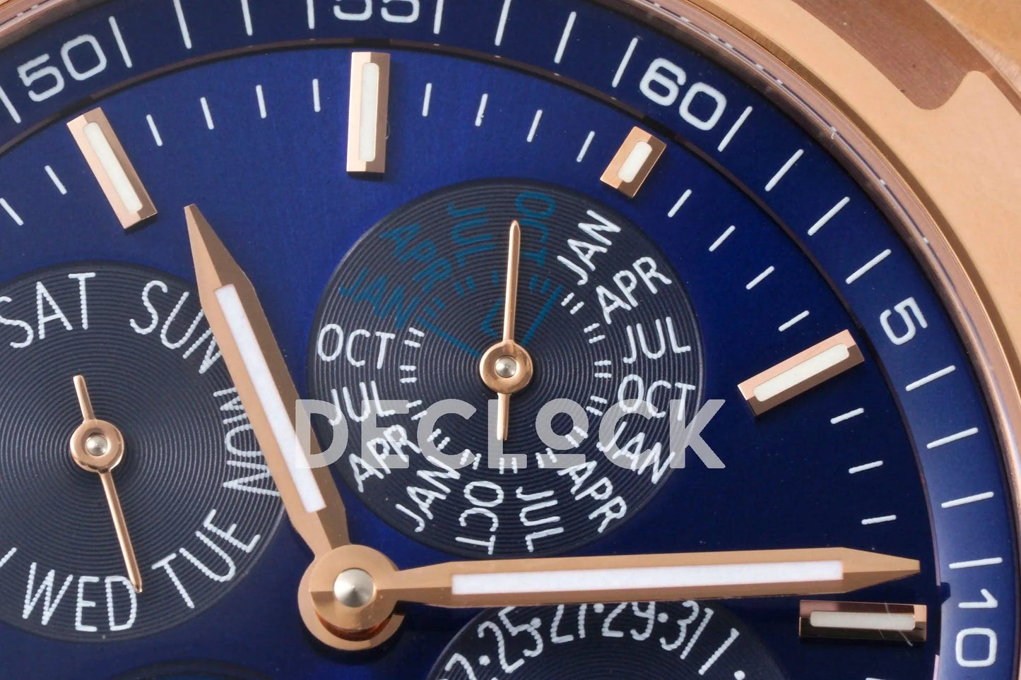 Replica Vacheron Constantin Overseas Perpetual Calendar Rose Gold on Blue Dial - Replica Watches