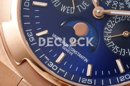 Replica Vacheron Constantin Overseas Perpetual Calendar Rose Gold on Blue Dial - Replica Watches